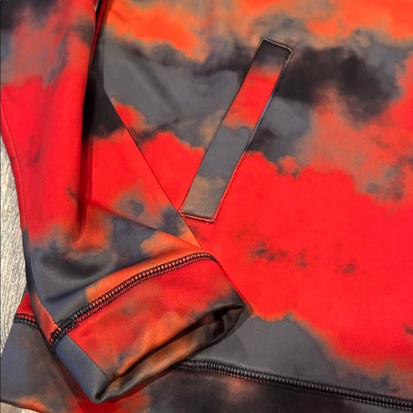 Burton Fiery Red and Charcoal Hoodie - Picture 2 of 4